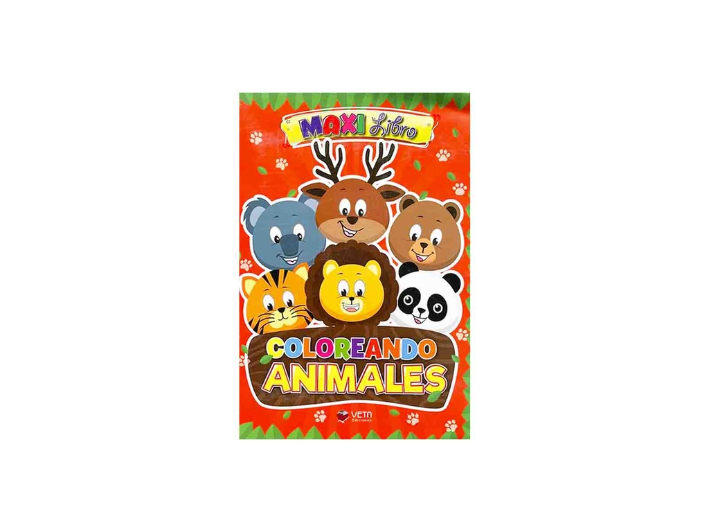 MAXI LIBRO ANIMALES COLOREANDO