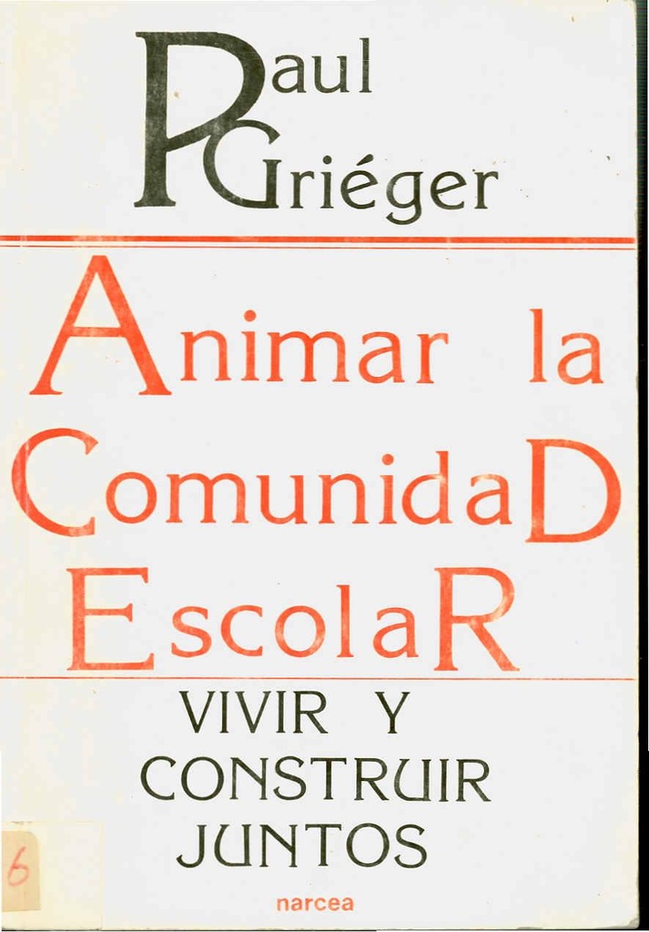 ANIMAR LA COMUNIDAD ESCOLAR                                 