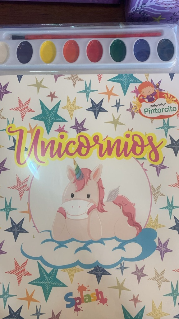 UNICORNIOS PINTORCITO C/ACUARELA