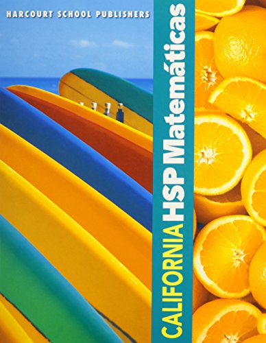 CALIFORNIA HSP MATEMATICAS GRADE 3