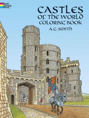 CASTLES OF THE WORLD COLORING BOOK