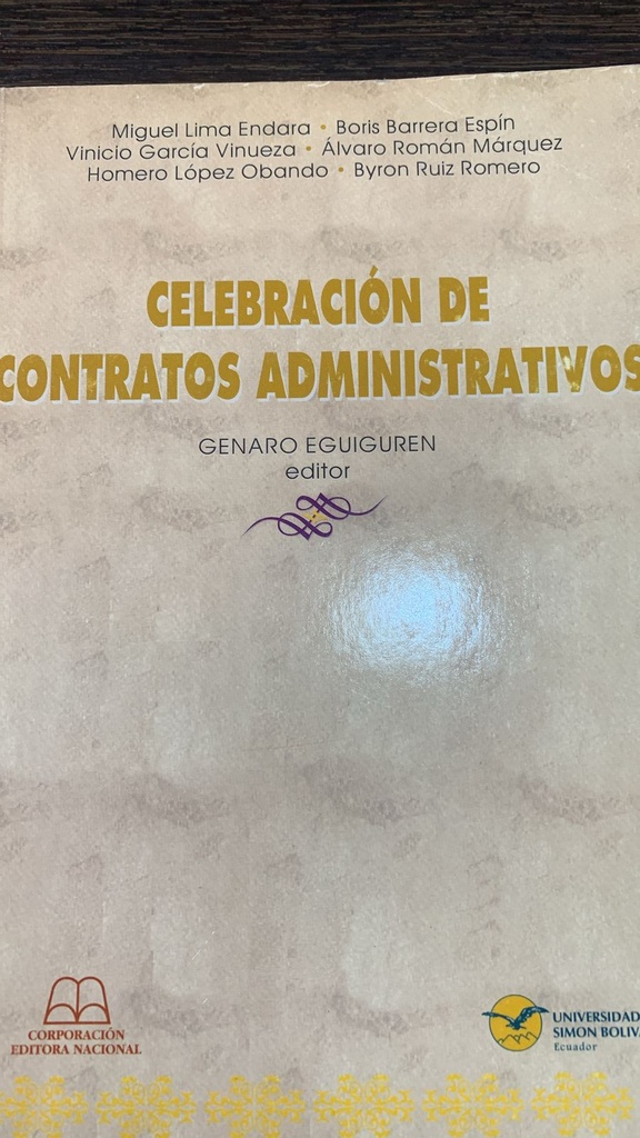 CELEBRACION DE CONTRATOS ADMINISTRATIVOS