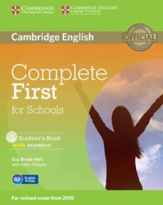 COMPLETE FIRST FOR SCHOOL STUDENTS BOOK WITH ANSWERS AND CD-ROM