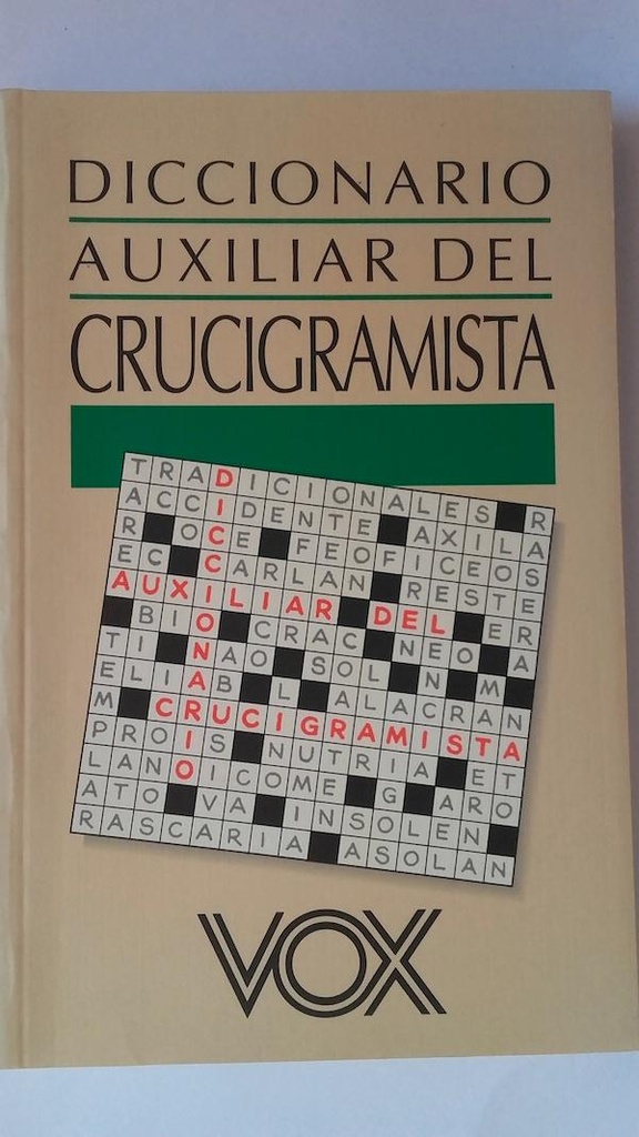 DICC. AUXILIAR DEL CRUCIGRAMISTA                            