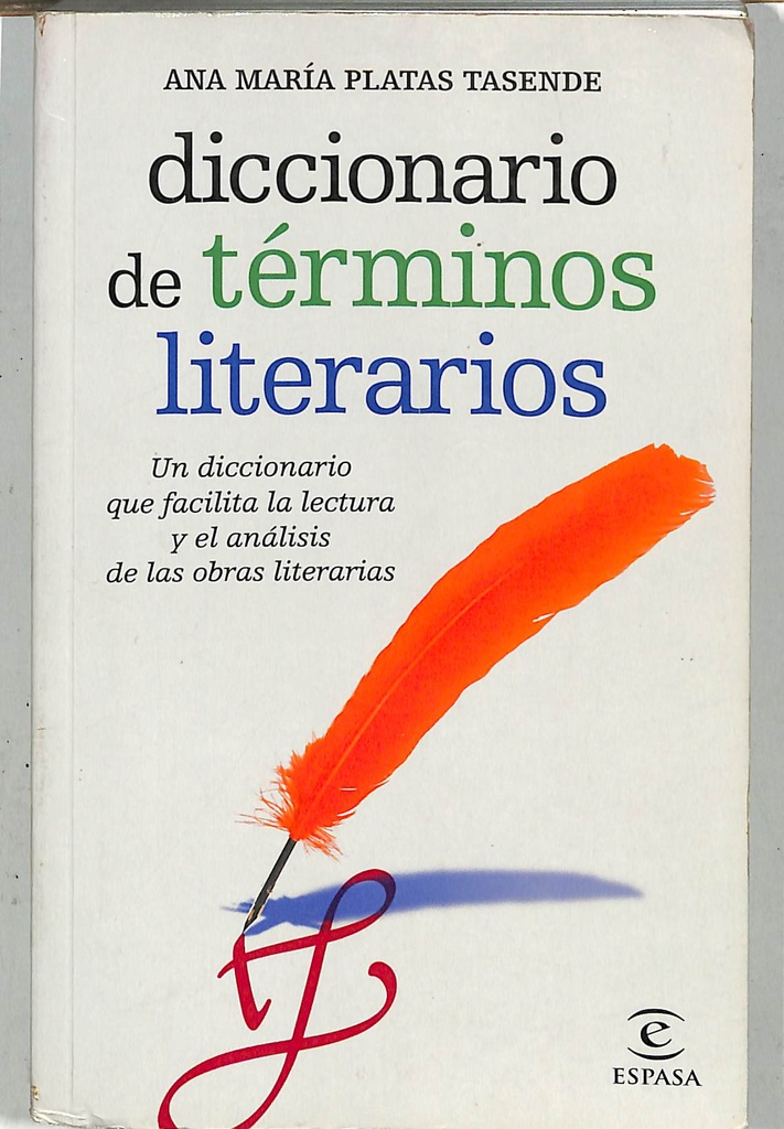 DICCIONARIO DE TERMINOS LITERARIOS