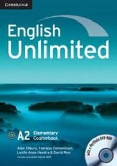 ENGLISH UNLIMITED COURSEBOOK ELEMENTARY WITH E-PORTFOLIO