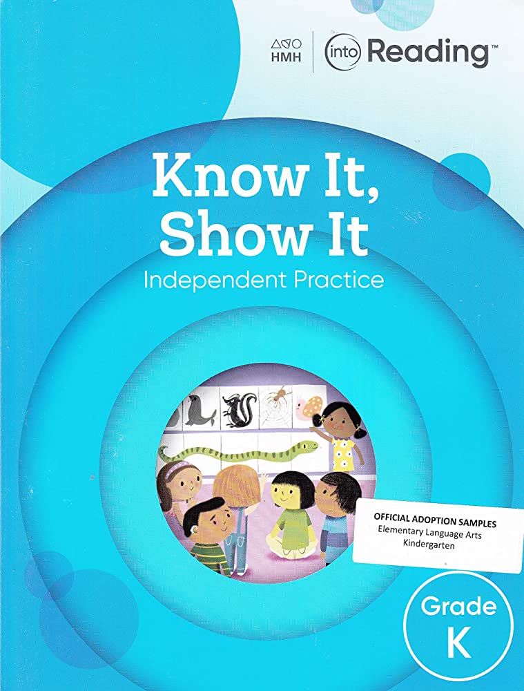 INTO READING GRADE K KNOW IT SHOW IT