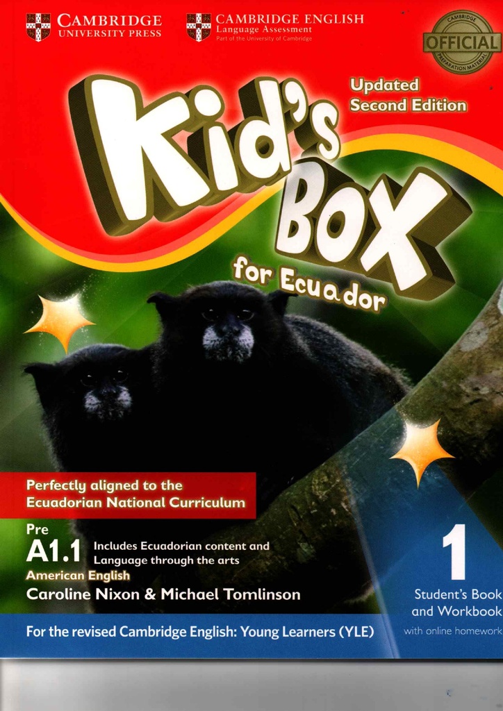 KIDS BOX FOR ECUADOR - LEVEL 1-2ND EDITION- STUDENTS BOOK AND WORKBOOK FULL COMBO WITH ONLINE RESOURCES   