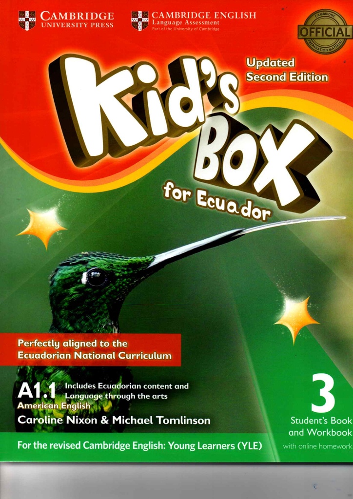 KIDS BOX FOR ECUADOR -LEVEL 3- 2ND EDITION- STUDENTS BOOK AND WORKBOOK FULL COMBO WITH ONLINE RESOURCES