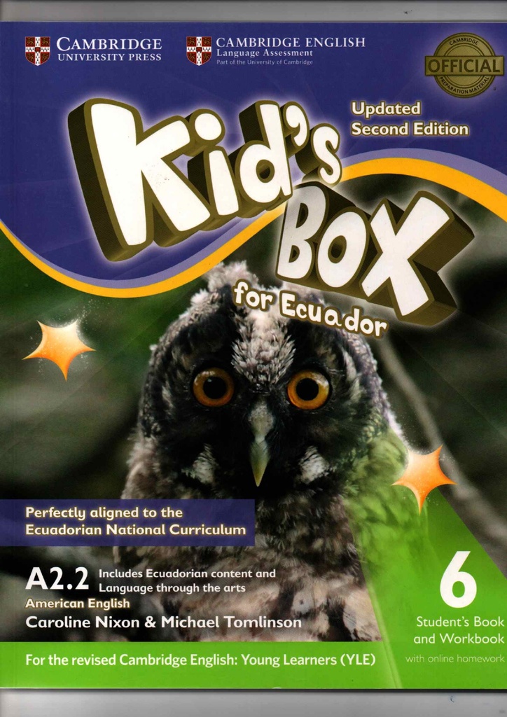 KIDS BOX FOR ECUADOR-LEVEL 6- 2ND EDITION- STUDENTS BOOK AND WORKBOOK FULL COMBO WITH ONLINE RESOURCES   