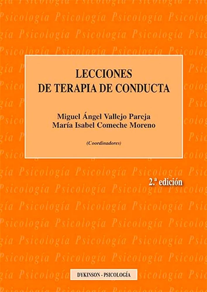 LECCIONES DE TERAPIA DE CONDUCTA 