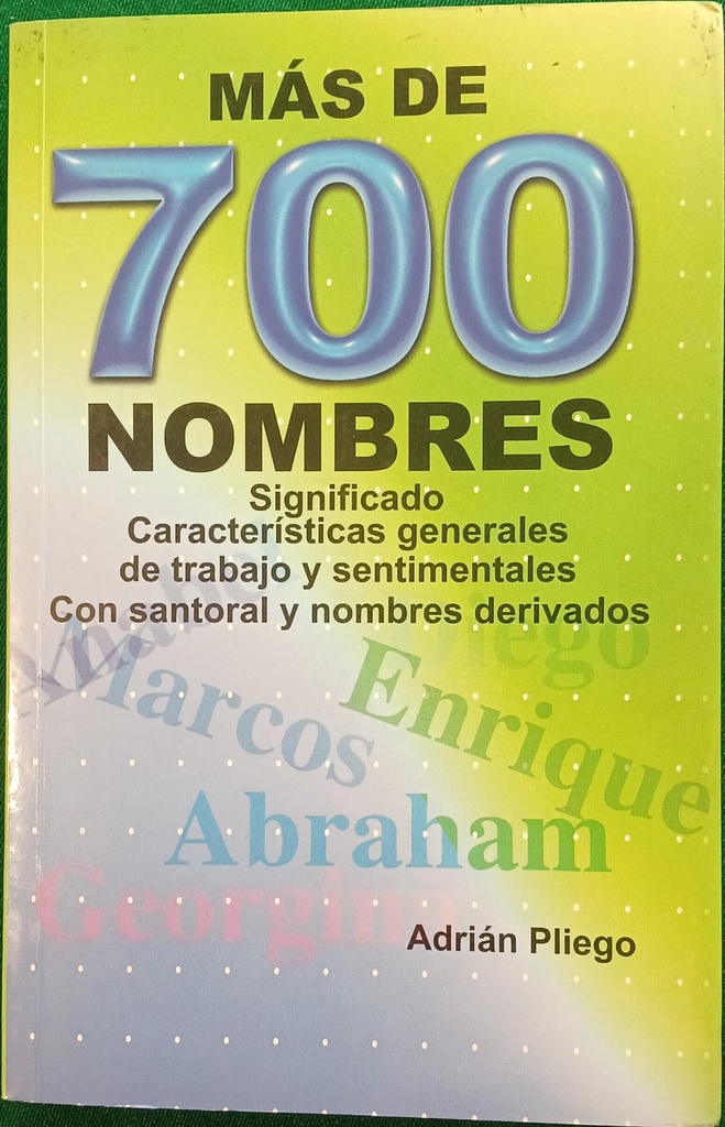 MAS DE 700 NOMBRES