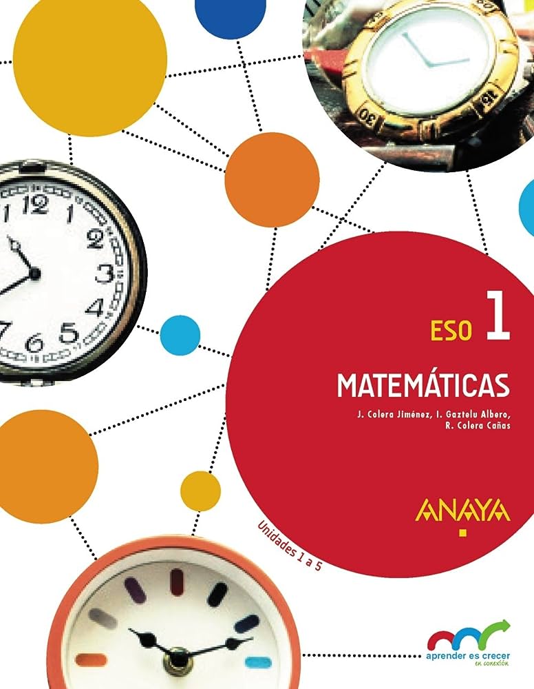 MATEMATICAS ESO 1 POR UNIDADES-APRENDER ES CRECER