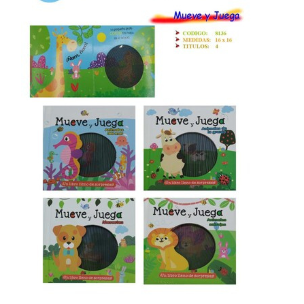 MEVE Y JUEGA 4T LIBROS CON MOVIMIENTO