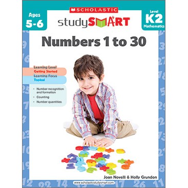 SCHOLASTIC STUDY SMART K2 NUMBERS 1 TO 30