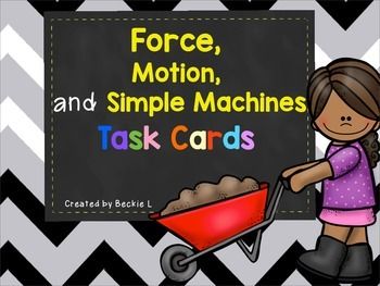 SCIENCE PHOTO CARDS FORCE, MOTION AND SIMPLE MACHINES
