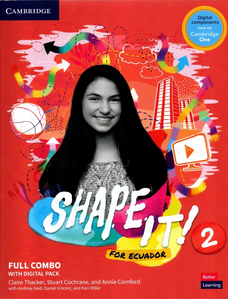 SHAPE IT FOR ECUADOR LEVEL 2 FULL COMBO STUDENTS BOOK AND WORKBOOK WITH DIGITAL PACK