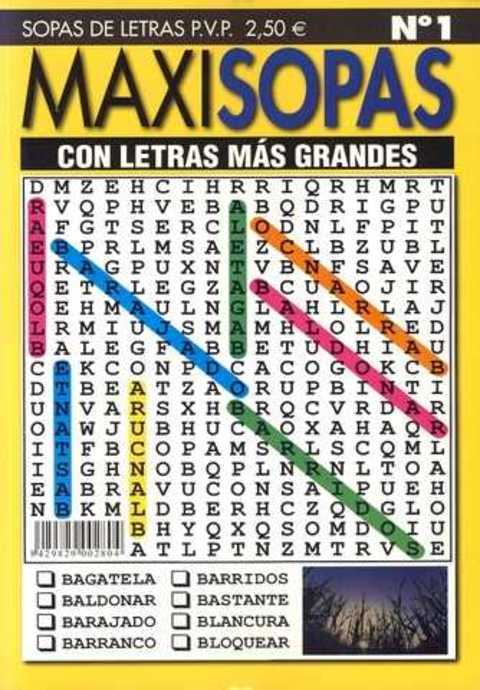 SOPA DE LETRAS MAXI SOPAS