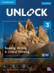 UNLOCK LEVEL 3 READING, WRITING AND CRITICAL THINKING STUDENTS BOOK WITH DIGITAL PACK
