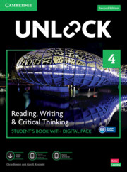 UNLOCK 2ed READING, WRITING AND CRITICAL THINKING STUDENTS BOOK WITH DIGITAL PACK 4