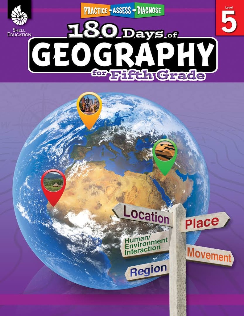 180 DAYS OF GEOGRAPHY FOR FIFTH GRADE LV 5