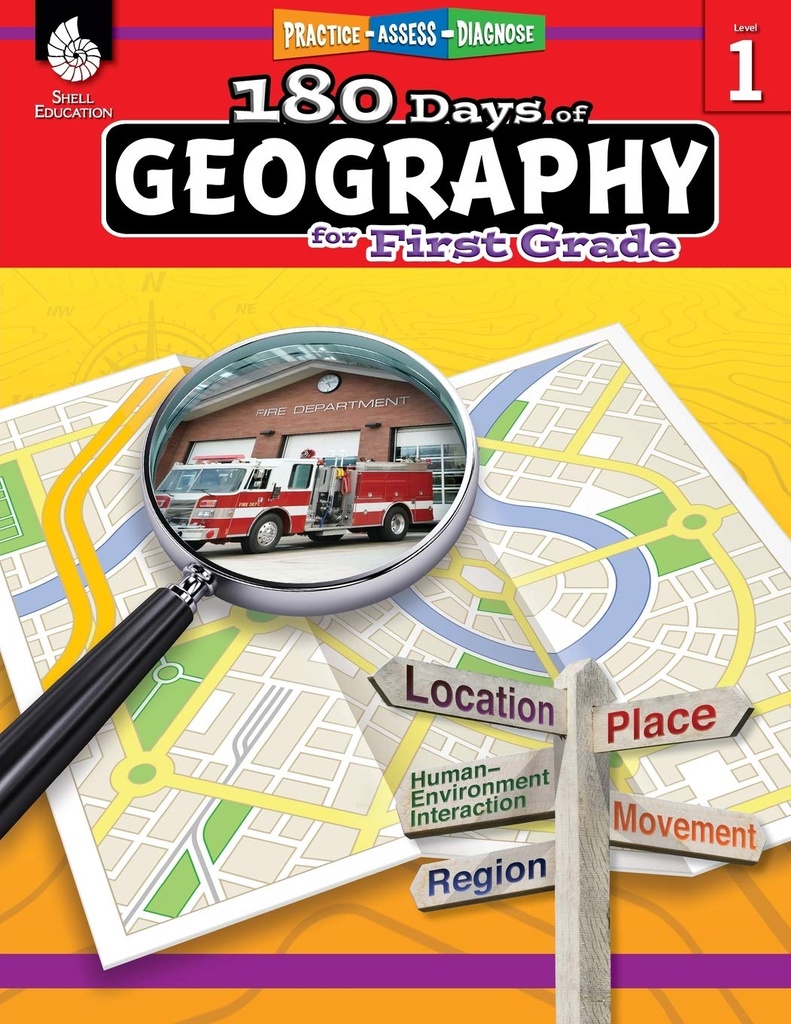 180 DAYS OF GEOGRAPHY FOR FIRST GRADE LV 1