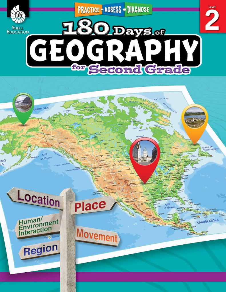 180 DAYS OF GEOGRAPHY FOR SECOND GRADE LV 2
