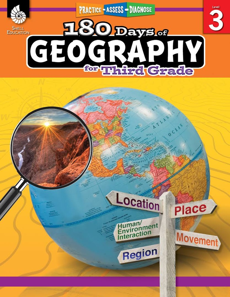 180 DAYS OF GEOGRAPHY FOR THIRD GRADE LV 3