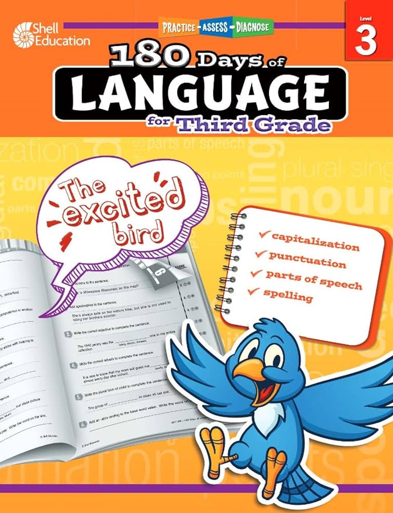 180 DAYS OF LANGUAGE FOR THIRD GRADE