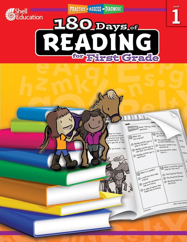 180 DAYS OF READING GR 1 PRACTICE,ASSESS, AND DIAGNOSE