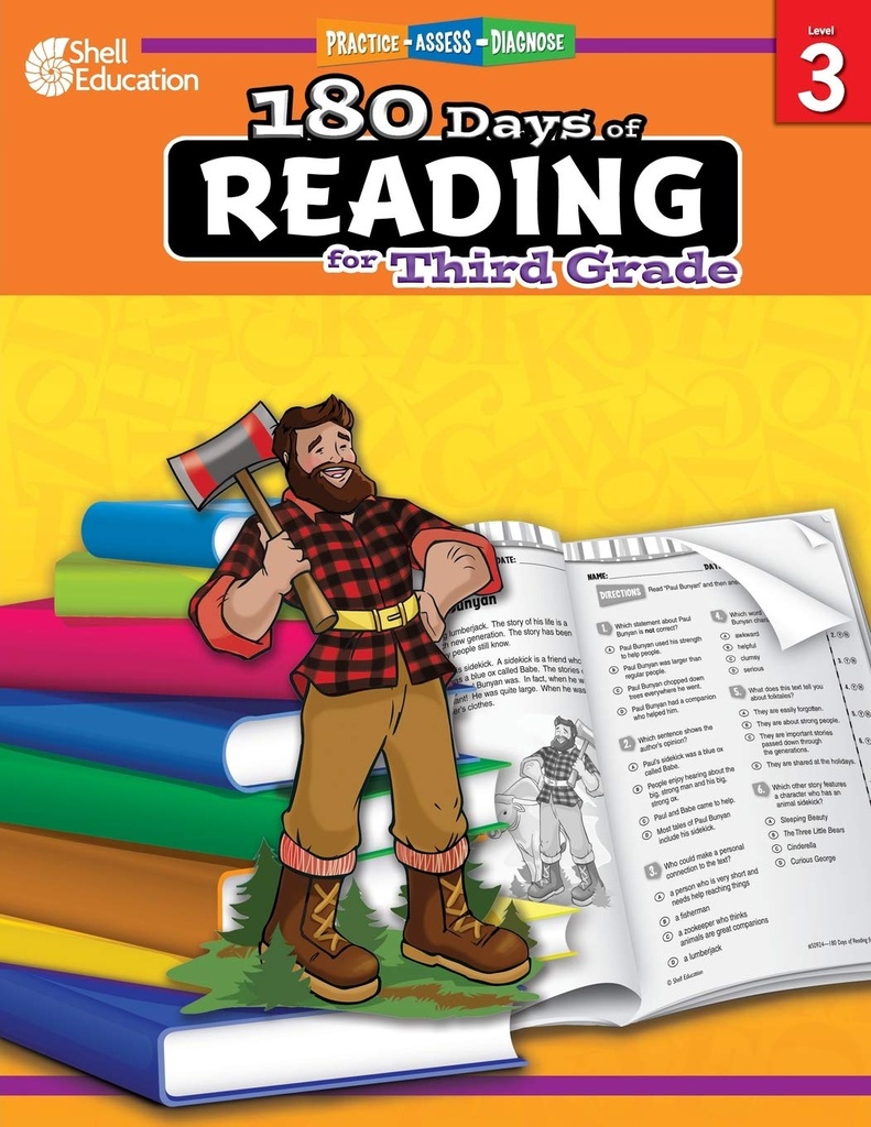180 DAYS OF READING FOR THIRD GRADE
