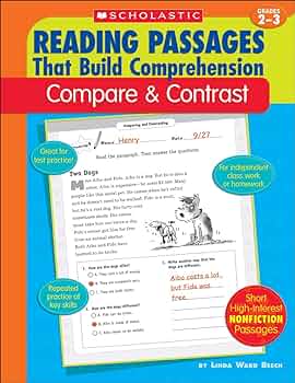 READING PASSAGES THAT BUILD COMPREHENSION COMPARE AND CONTRAST GRADES 2-3