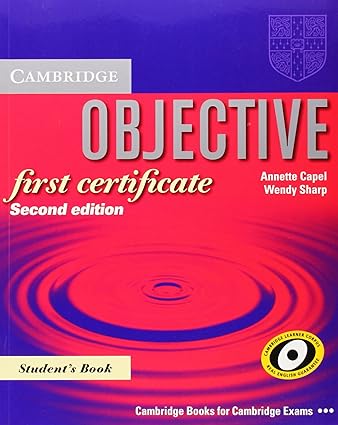 OBJETIVE FIRST CERTIFICATE SB