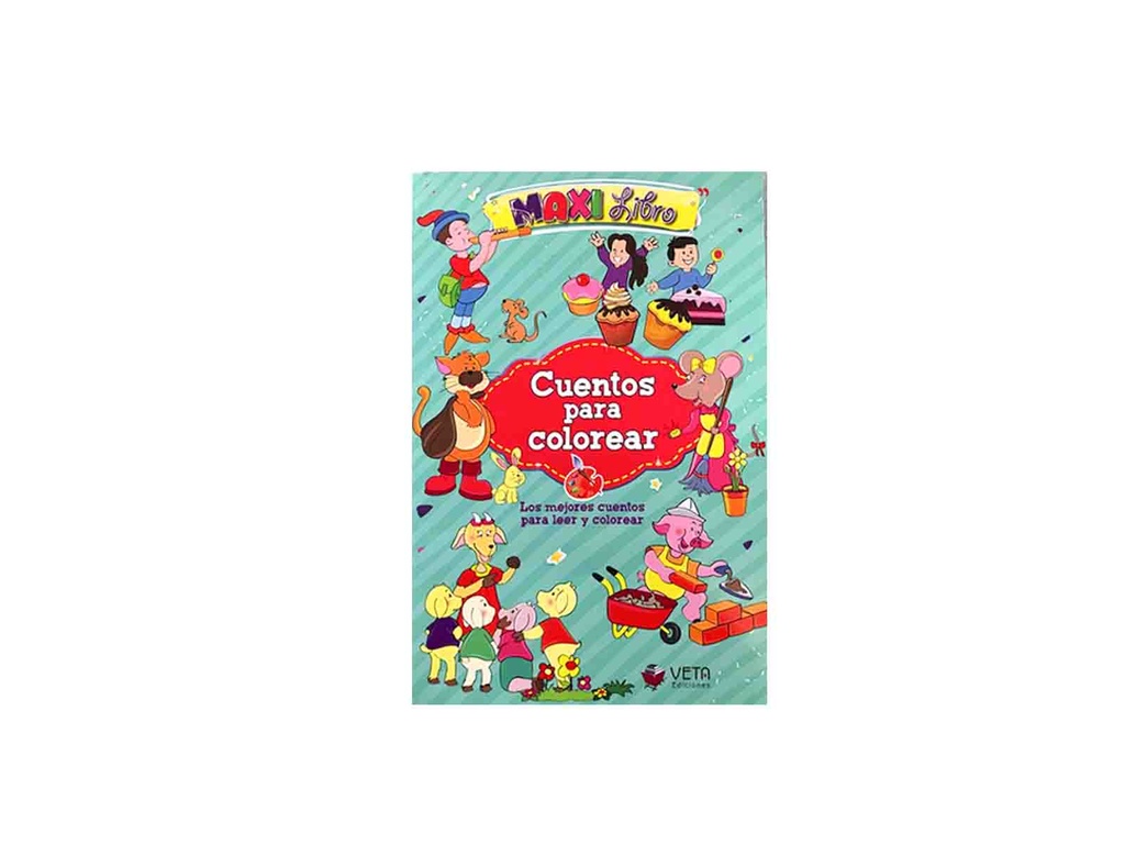 MAXI LIBRO CUENTOS PARA COLOREAR