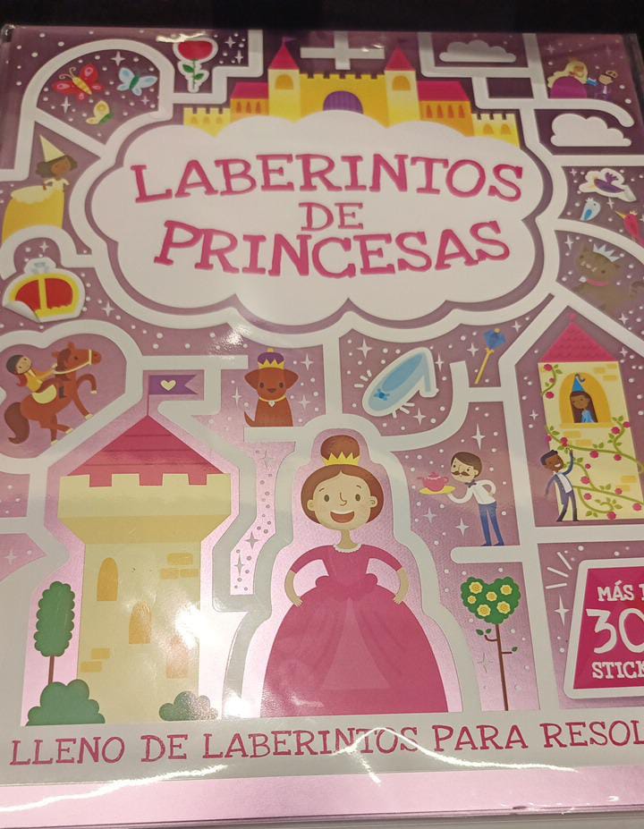 PRINCESAS LABERINTOS C/STIKERS