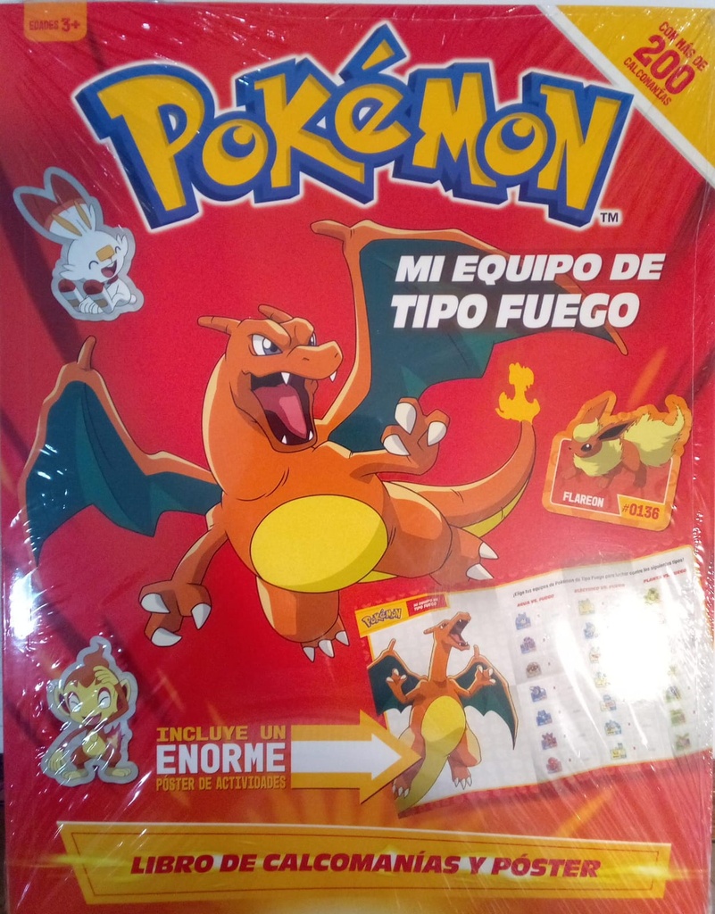 POKEMON MI EQUIPO FUEGO /
ELECTRICO / PLANTA / AGUA