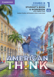 AMERICAN ENGLISH THINK COMBO B LEVEL 1 2ED STUDENTS BOOK AND WORKBOOK WITH DIGITAL PACK