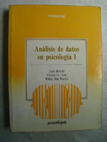 [9788436807172] ANALISIS DE DATOS EN PSICOLOGIA I                           