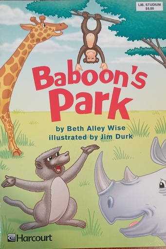 [9780153229725] BABOON'S PARK