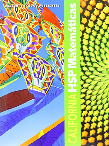[9780153750939] CALIFORNIA HSP MATEMATICAS GR 2