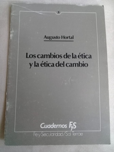 [8429308563] CAMBIOS DE LA ETICA Y LA ETICA DEL CAMBIO