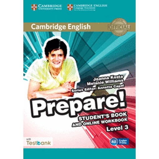 [9781107497351] CAMBRIDGE ENGLISH PREPARE LV 3 STUDENTS BOOK AND ONLINE WORKBOOK WITH TESTBANK