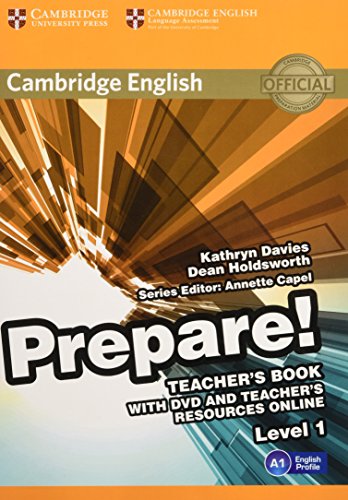 [9780521180450] CAMBRIDGE ENGLISH PREPARE TEACHERS BOOK WITH DVD AND TEACHERS RESOURCES ONLINE 1