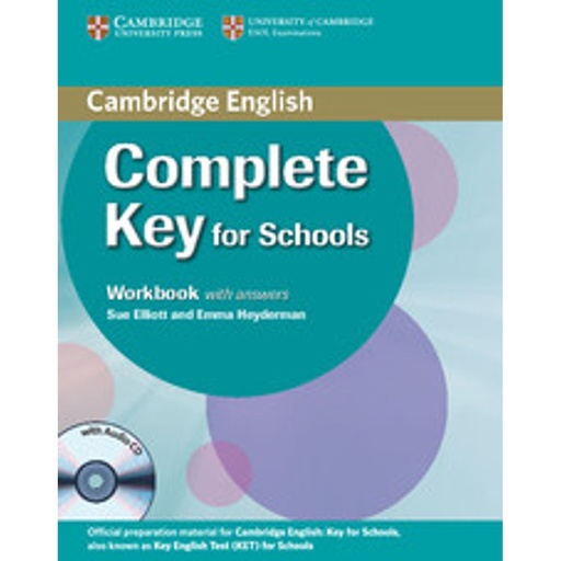 [9780521124393] COMPLETE KEY FOR SCHOOLS WORKBOOK WITH ANSWERS AND AUDIO CD