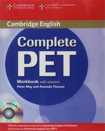 [9780521741408] COMPLETE PET WORKBOOK WITH ANSWERS WITH AUDIO CD