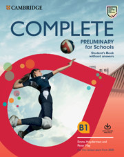 [9781108539050] COMPLETE PRELIMINARY FOR SCHOOLS STUDENTS BOOK COMPLETE