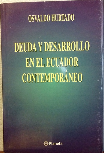 [9789978983096] DEUDA Y DESARROLLO EN EL ECUADOR