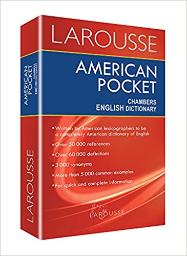 [9786072100824] DICTIONARY INGLES INGLES CHAMBERS AM LAROUSSE EDITO ERICAN POCKET