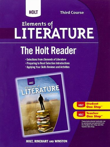 [9780030996283] ELEMENTS OF LITERATURE THIRD COURSE THE HOLT READER