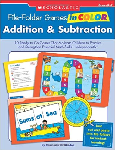 [9780545226097] FILE FOLDER GAMES IN COLOR ADDITION & SUBTRACTION